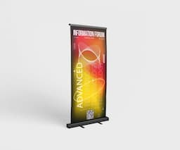 Black Stand Retractable Roll Up Banner